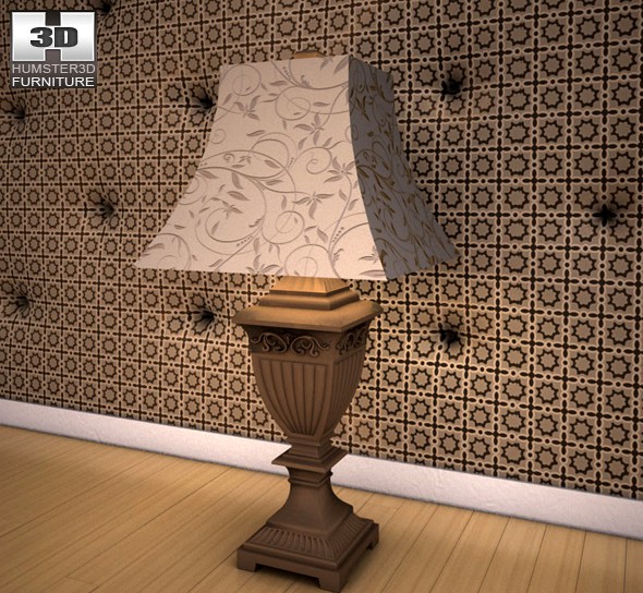 Ashley Constellations Table Lamp - 3D model.