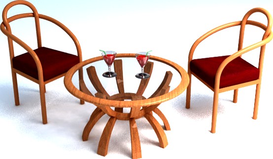 table and 2 chair set