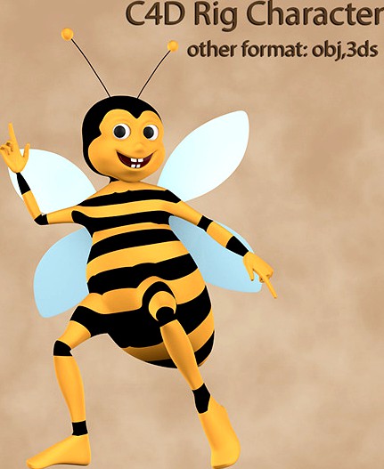 Bee Rigged Character