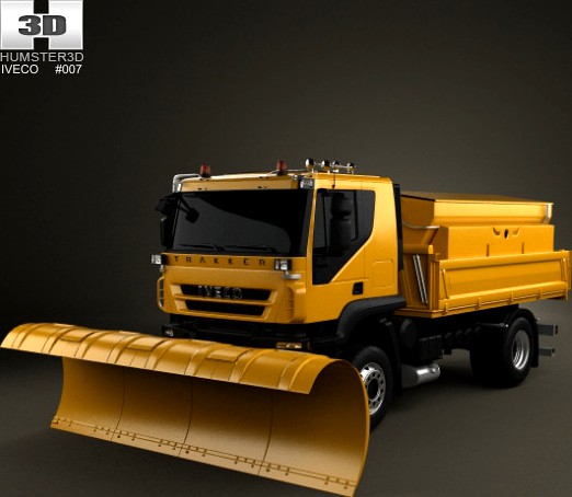 Iveco Trakker Snow Plow Truck 2-axis 2012