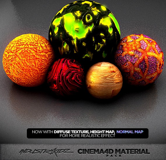 Cinema 4d Material pack V2