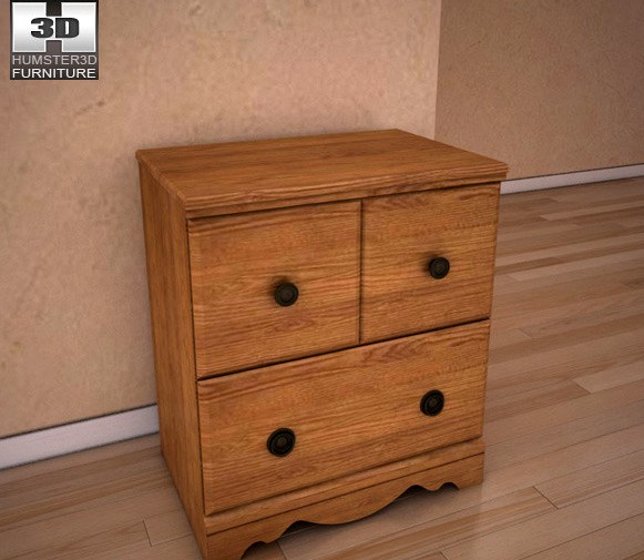 Ashley Rosalie Nightstand - 3D model.