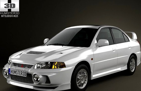 Mitsubishi Lancer Evolution 1997 3D Model