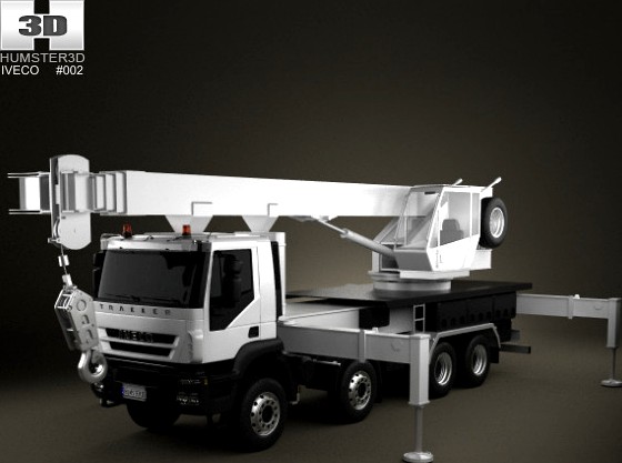 Iveco Trakker Crane Truck 4-axis 2012