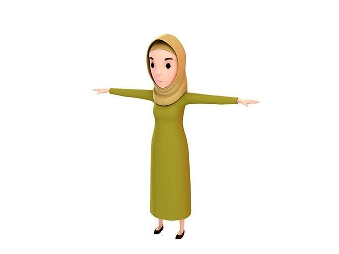 CartoonGirl019 Muslim Girl