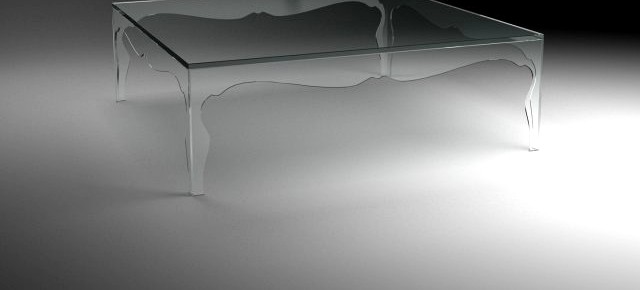 Modern glass coffee table 3D Model