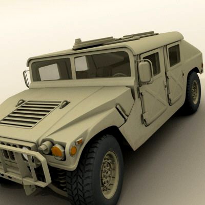 HMMWV Military Humvee 3D Model