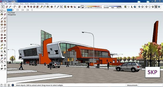 Sketchup bus terminal C2