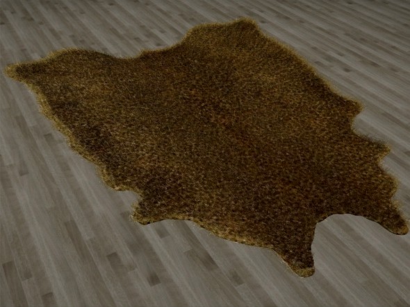 Leopard Skin Fur Rug