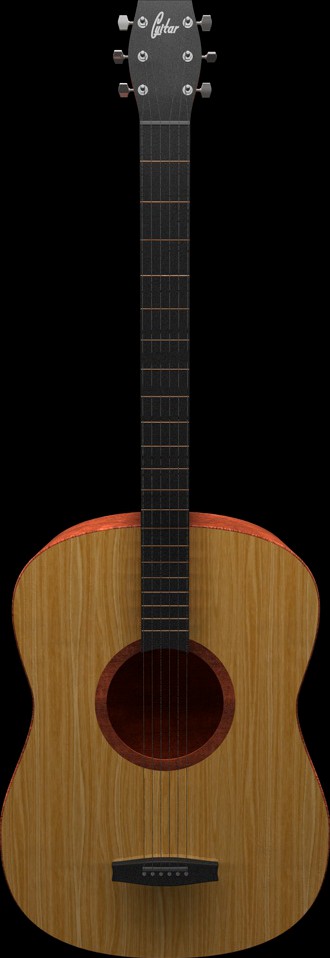 Cinema 4D Acoustic Guitar