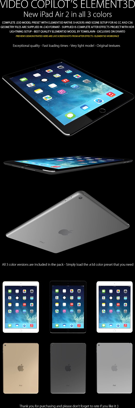 Element3D - iPad Air 2