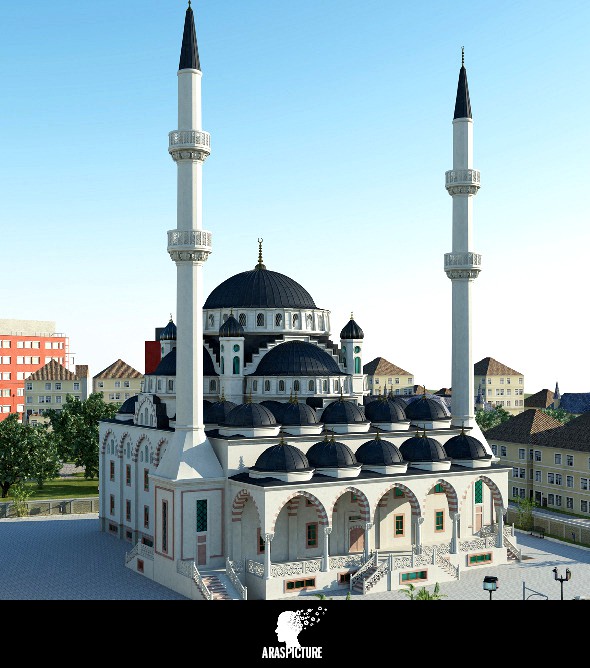 3d mosque model