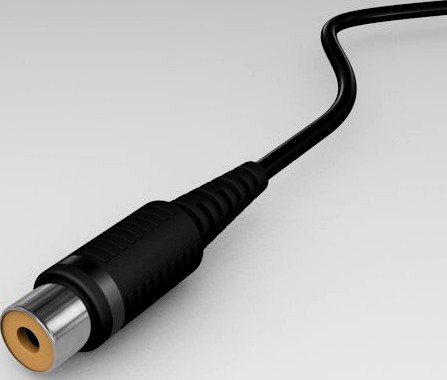 RCA Generic Adapter 3D Model