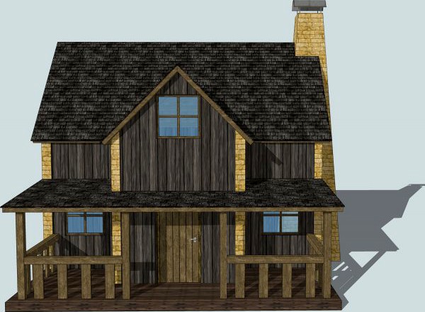 Log cabin 3D Model