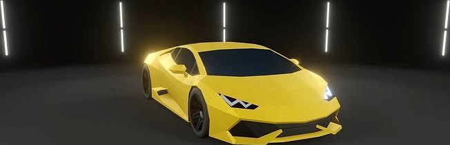 Lamborghini Huracan Low-Poly Car