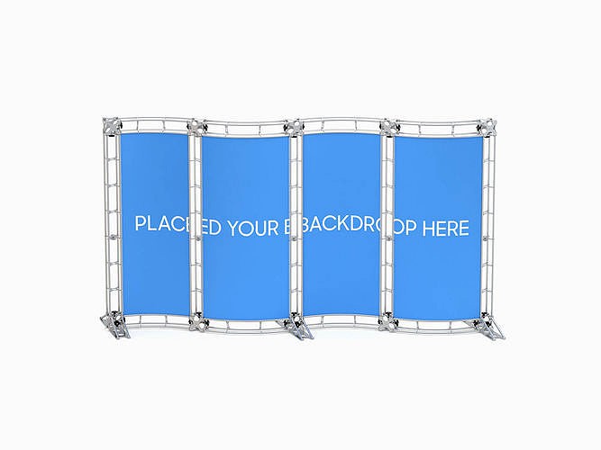 Backdrop 8ft x 20ft Truss Backwall Display Curved