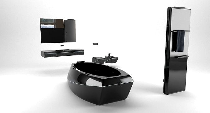 Futuristic Bathroom Furniture Set