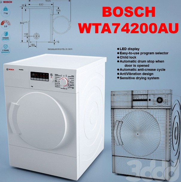 WTA74200AU Washer &amp; Dryer