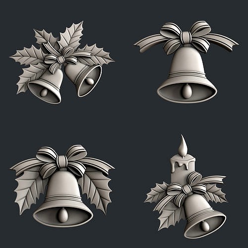 3d STL models for CNC router bell