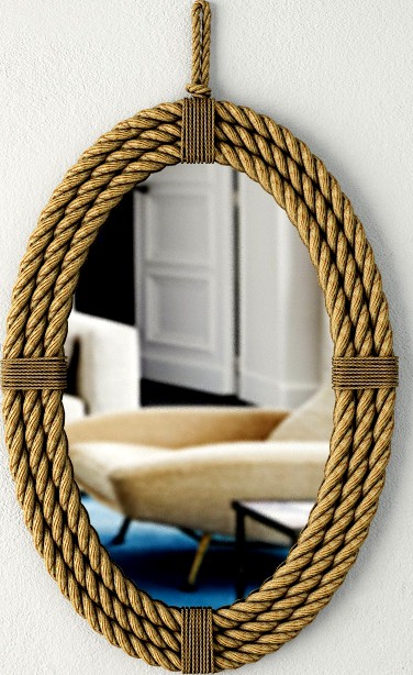 Rope Oval Mirror