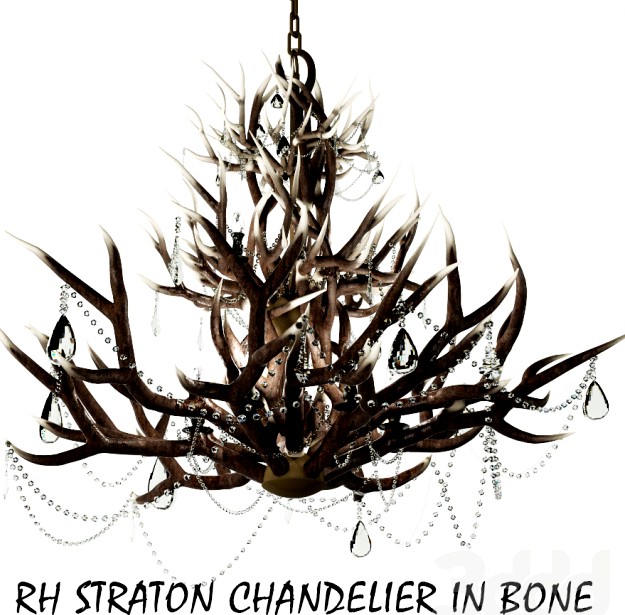 RH_STRATON CHANDELIER IN BONE
