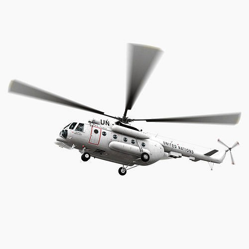 Mi-8MTV United Nations Animated
