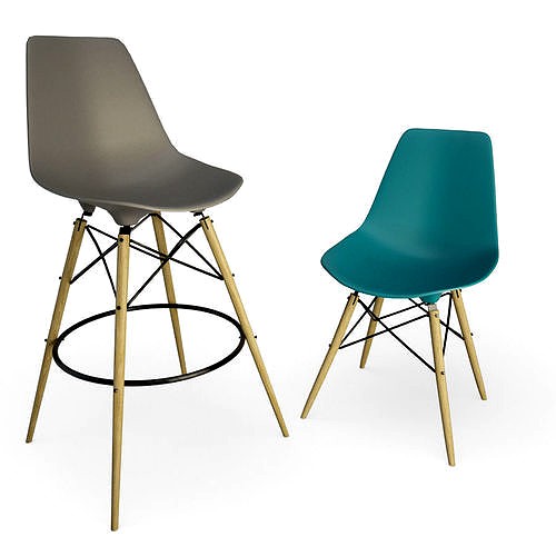 Eames Chair and Stool DSW Vitra
