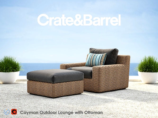 CAYMAN Outdoor Lounge with Ottoman
