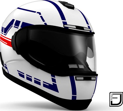 White Helmet H06 3D Model