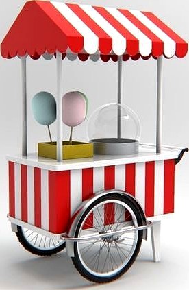 Cotton Candy Cart