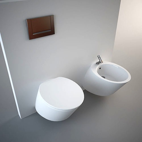 Nic Design Monolite Bidet and Toilet White