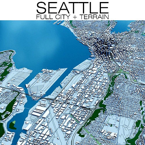 Seattle with Terrain
