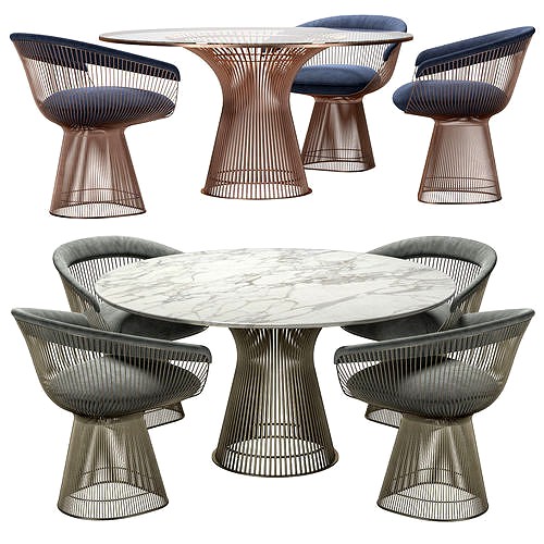 Knoll - Platner Dining Table with Chair