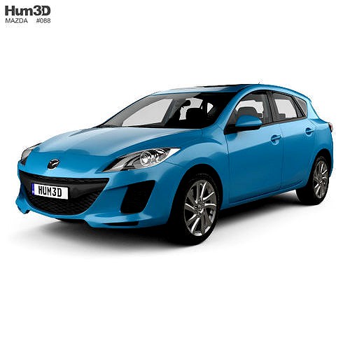 Mazda 3 US-spec hatchback with HQ interior 2011