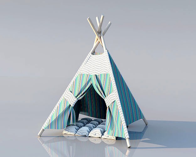 Children play wigwam tent