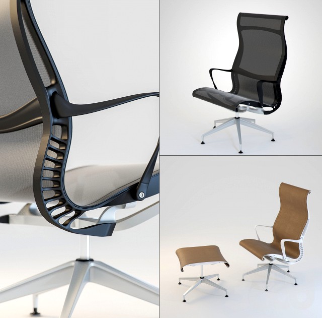 Setu Lounge Chair and Ottoman