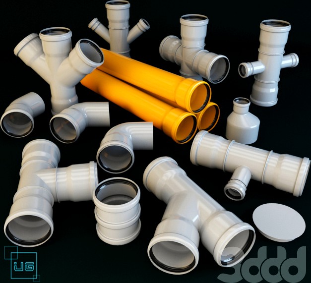 Труба (сантехника) 3d model