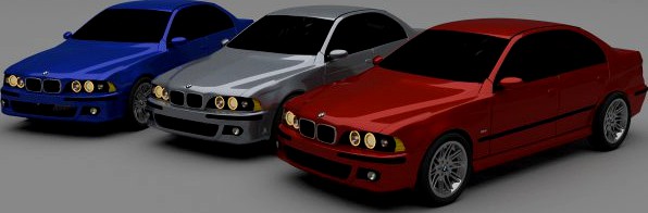 5 Series BMW E39 3D Model