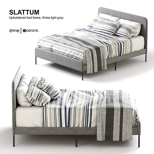 SLATTUM Upholstered bed