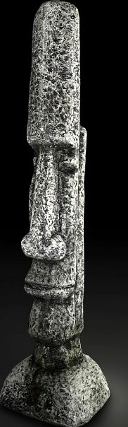 Tall Rock Statue 3D Model