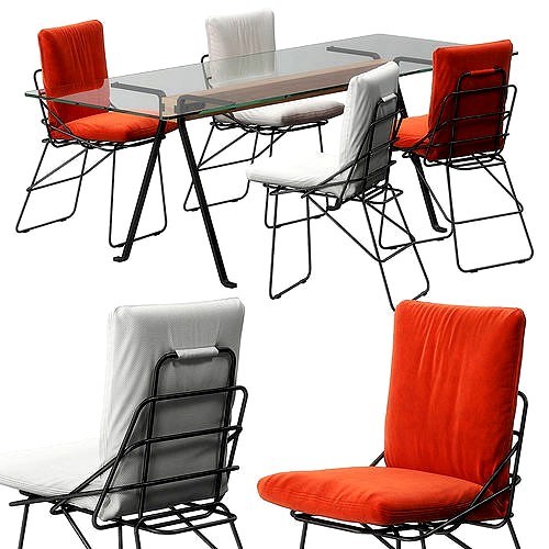 Sof sof chair Frate table by Driade