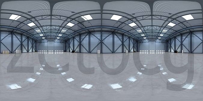 HDRI - Airplane Hangar Interior