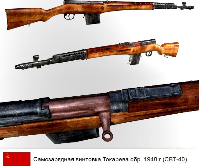 Самозарядная винтовка системы Токарева 1940 г. (СВТ-40)