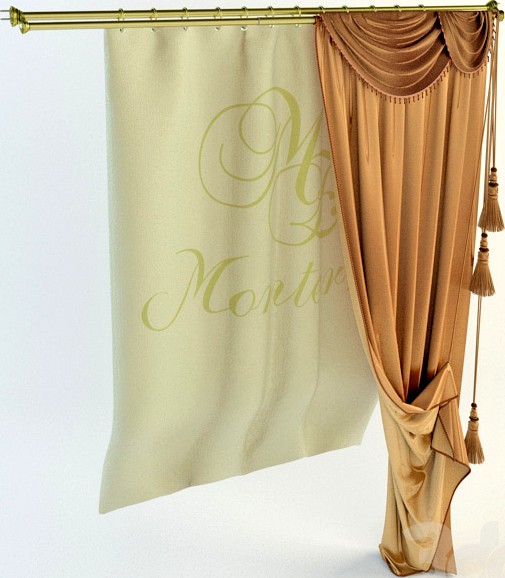 карниз для штор в с\у Monterno CD-2 bronze