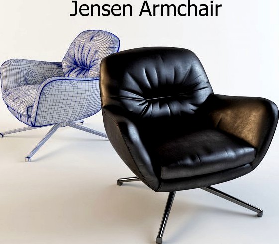 Jensen Armchair 3D Model