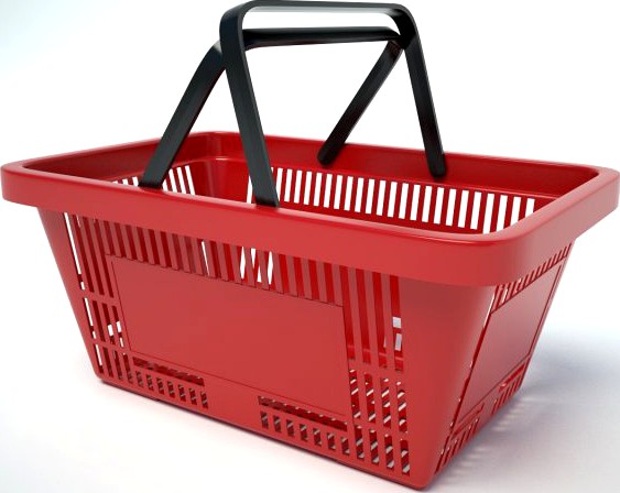 Shopping Basket 3D Model
