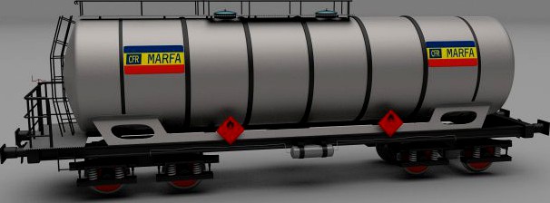 CFR train tanker car 3D Model