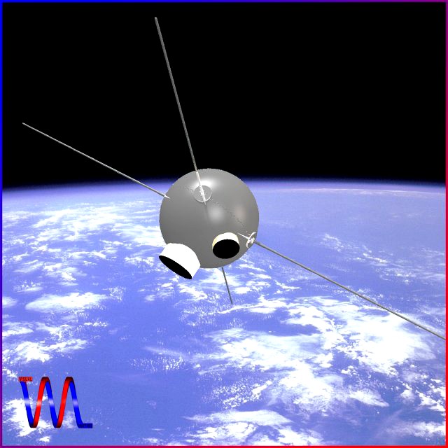 Vanguard II Satellite 3D Model