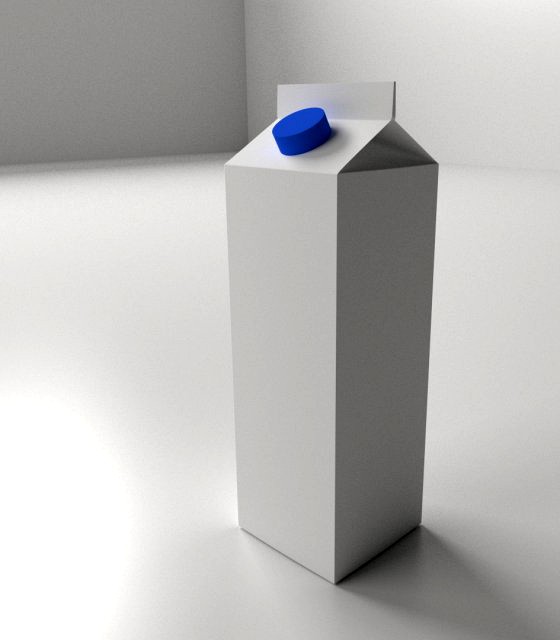 Milk Carton 3D Model