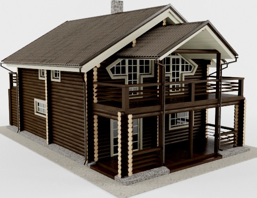 Коттедж деревянный